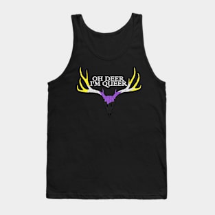 Oh deer I'm queer Nonbinary Tank Top